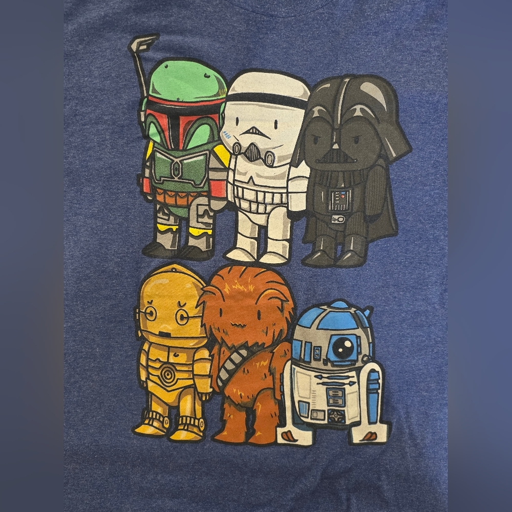 (Large) Men’s Star Wars Navy Blue Graphic Tee